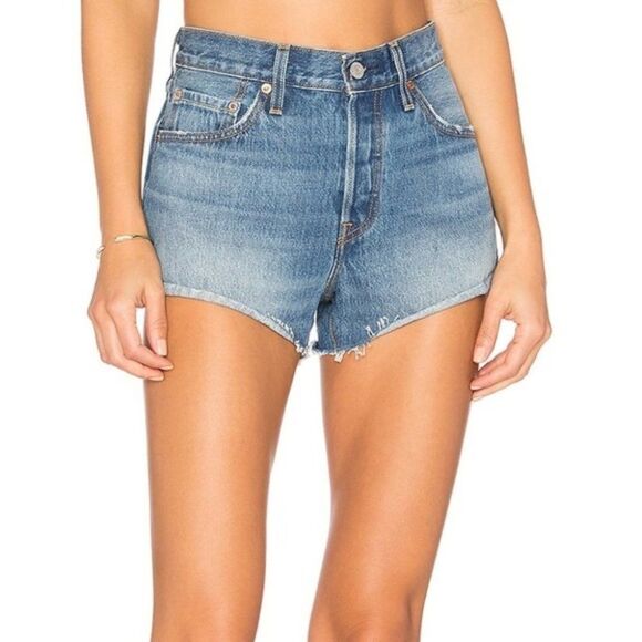 Levi's Pants - Levi's  501 Cut-Off High Rise Denim Jean Shorts